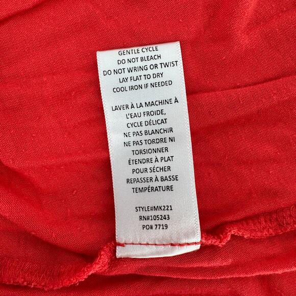 Bobeau Coral Flowy Embroidered Tank Top Womens Medium Boho Western Hippie - Picture 6 of 9